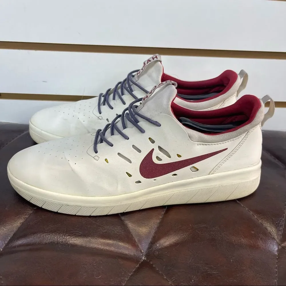 Nike SB Nyjah Huston free summit white/crimson shoes AA4272-102 Size 9 Skateboar